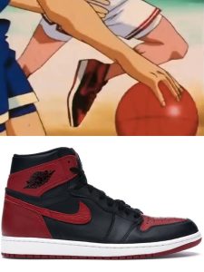 air jordan 1 bred Sneakers Spotted in Anime